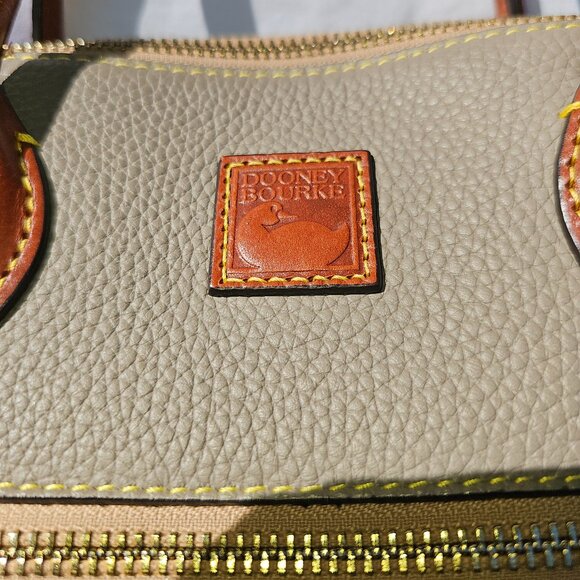 Dooney & Bourke Brown Pebbled Leather Hand Bag - Picture 4 of 5